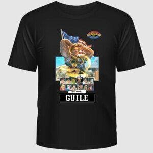 NEW Satruday Morning Cards Street Fighter Guile Men's Medium T-Shirt